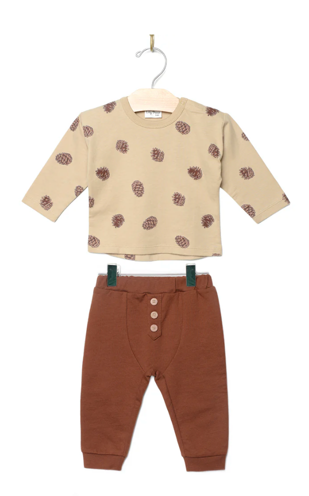 Baby Set Pinecones Cinnamon Little Sprout