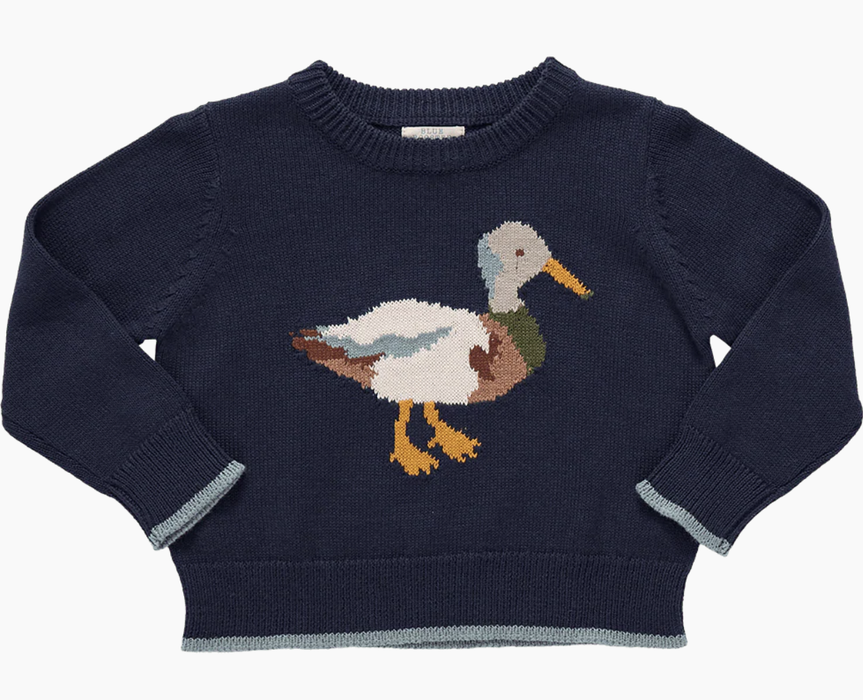 Oliver Sweater Navy Mallard Little Sprout