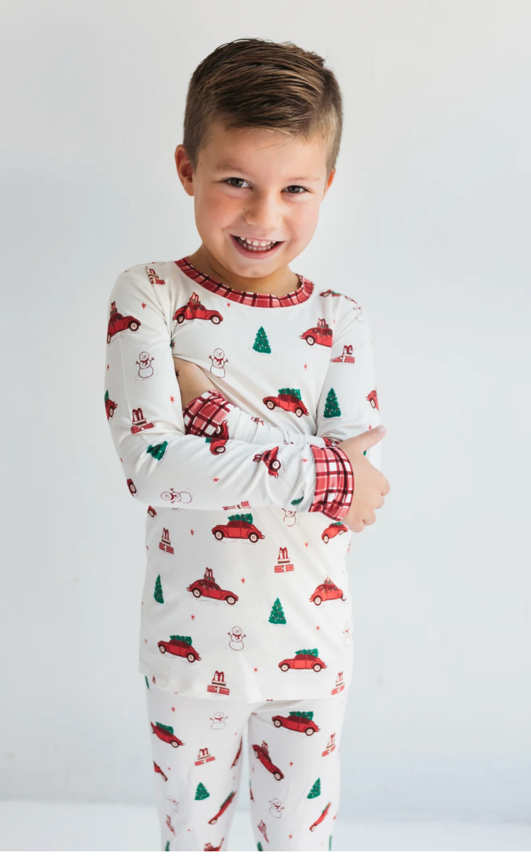 In My Jammers Red Holly Jolly Cruisers Two Piece Set Little Sprout