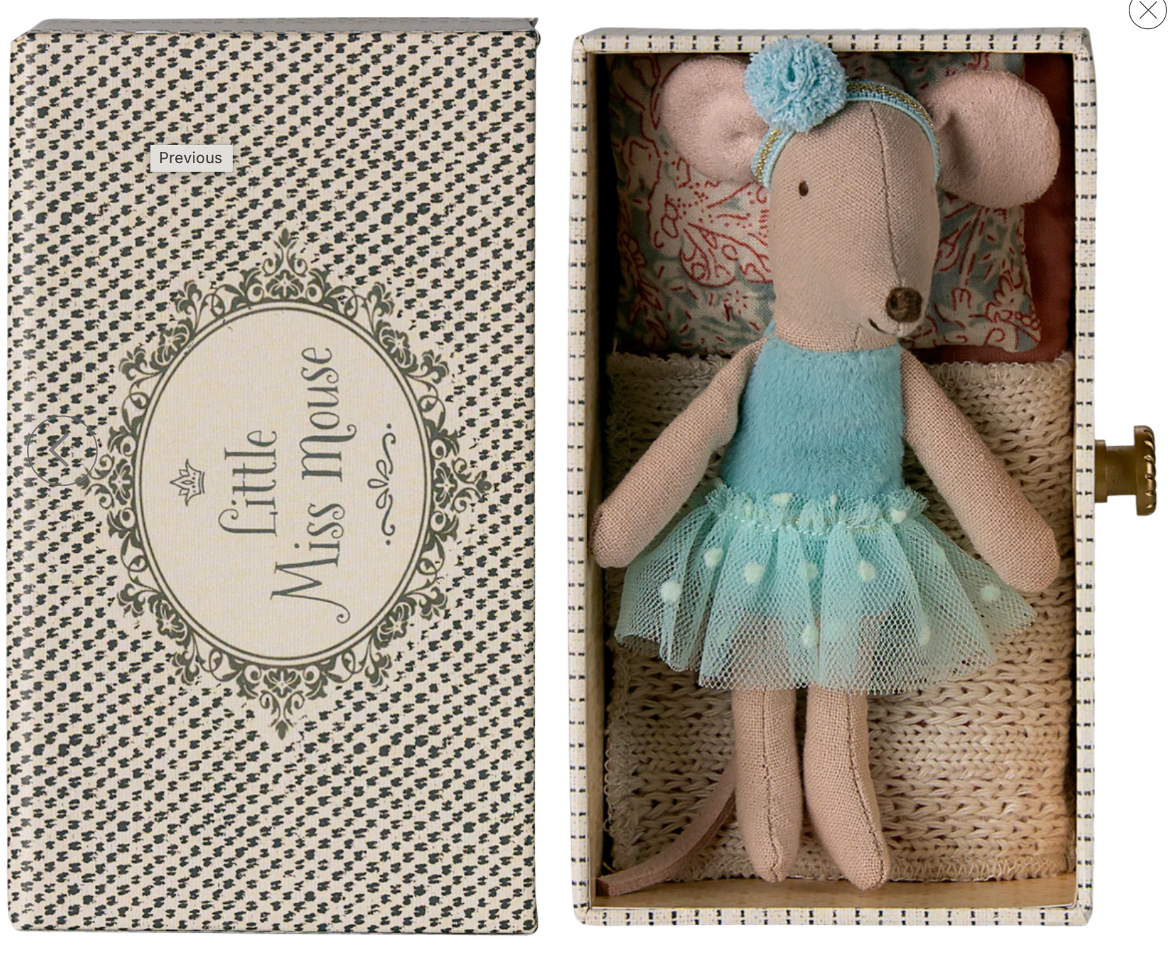 Maileg Dance Mouse in Daybed Little Sister