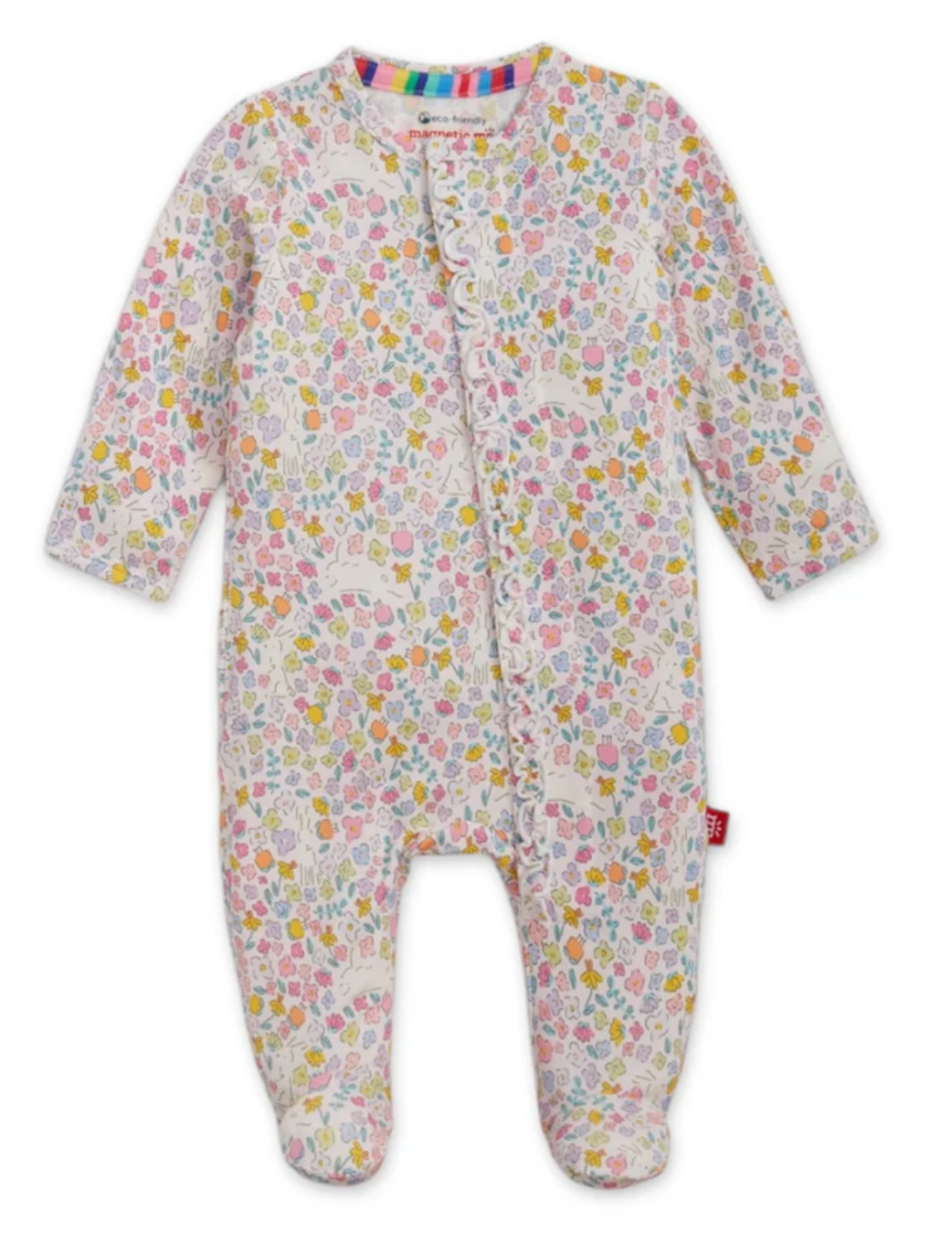 Magnetic Me Bunny Blossom Modal Magnetic Ruffle Footie Little Sprout