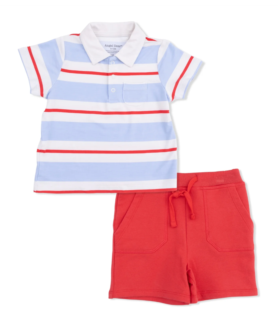 Preppy Rugby Polo with Everyday Short
