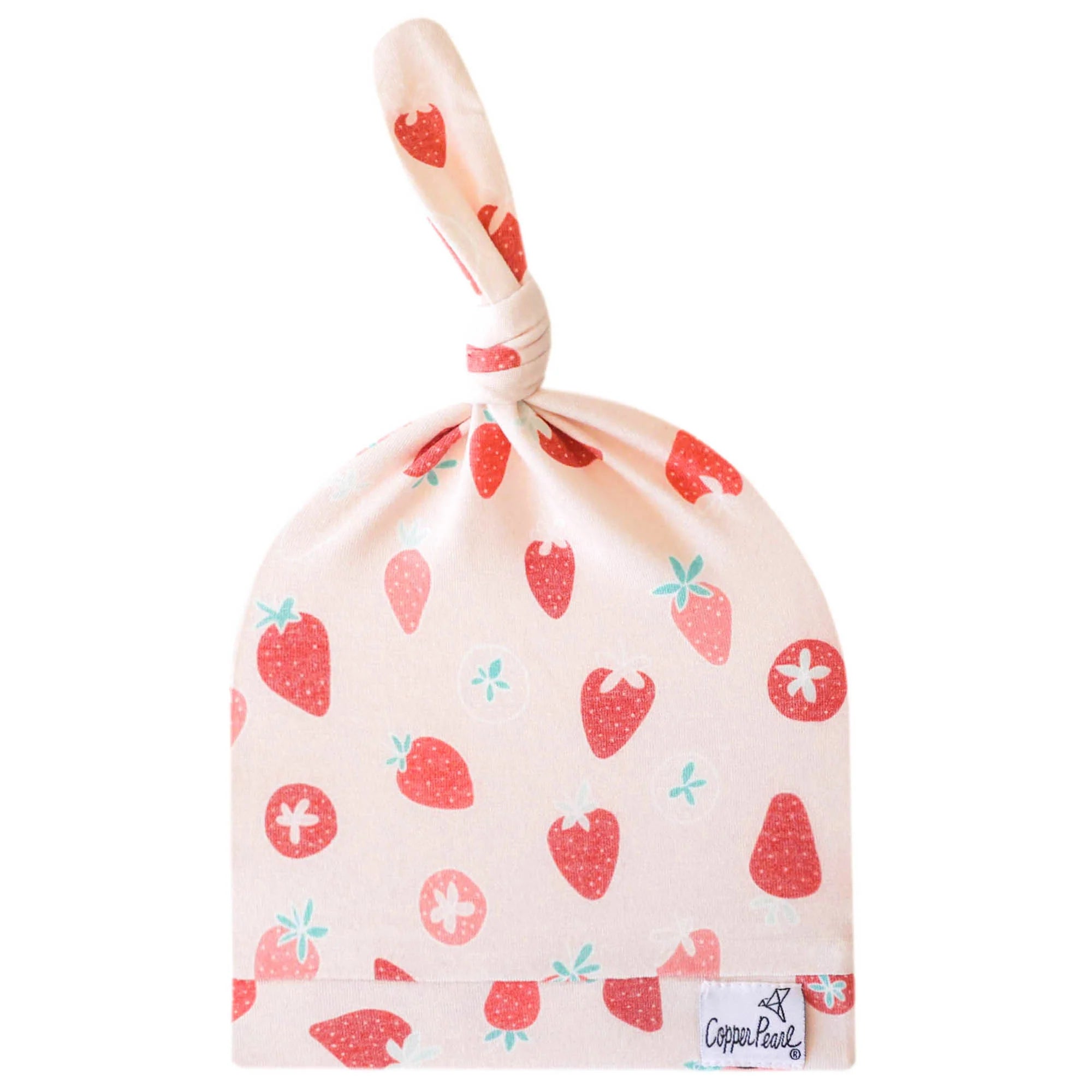 Top Knot Hat Strawberry Copper Pearl