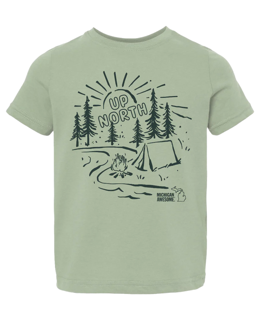 Up North Kids Tee - Sage