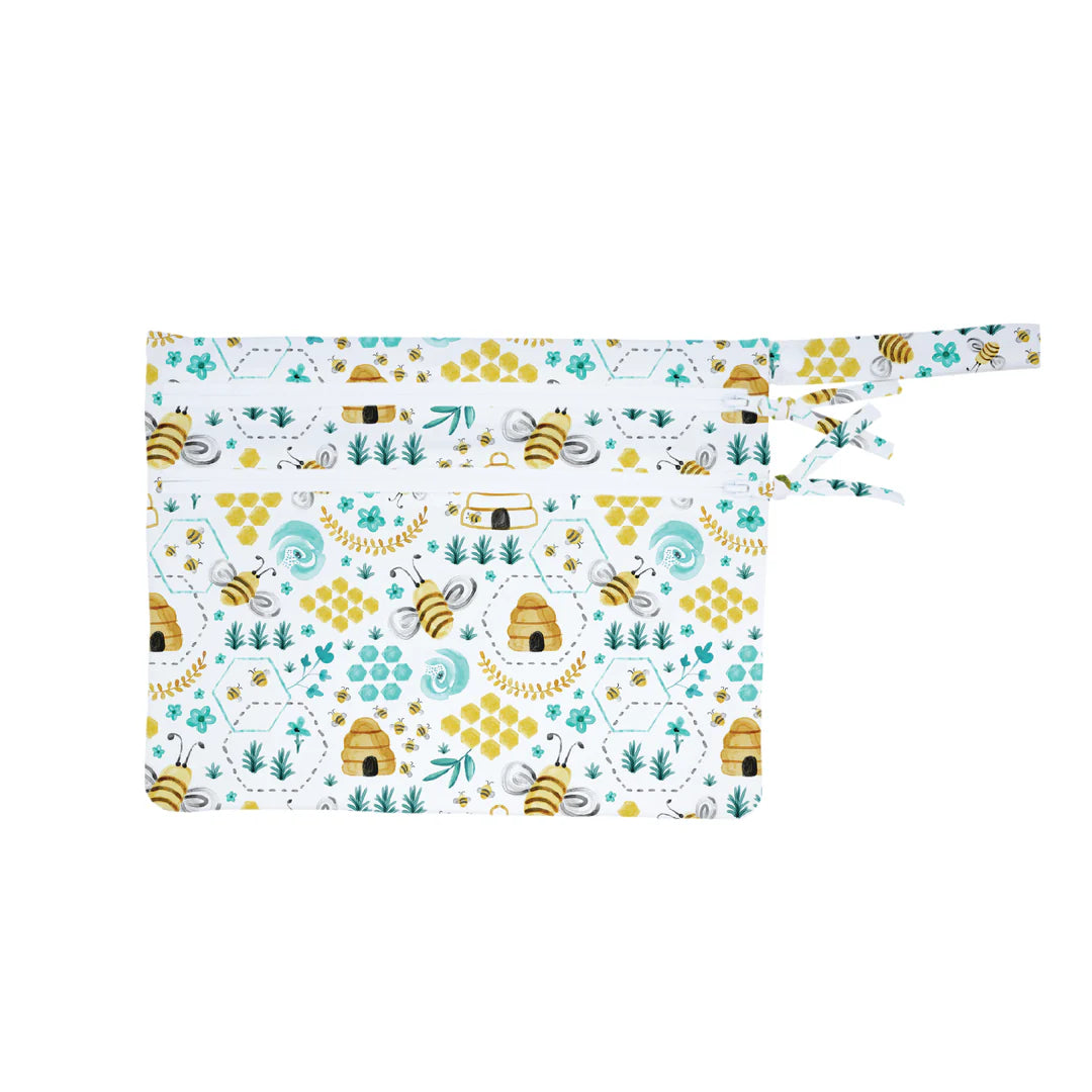 Waterproof Wet Bag Busy Bees-Little Sprout