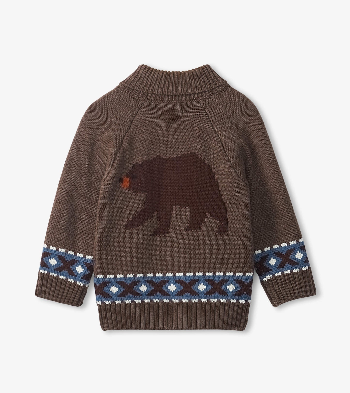 Winter Bear Shawl Collar Cardigan