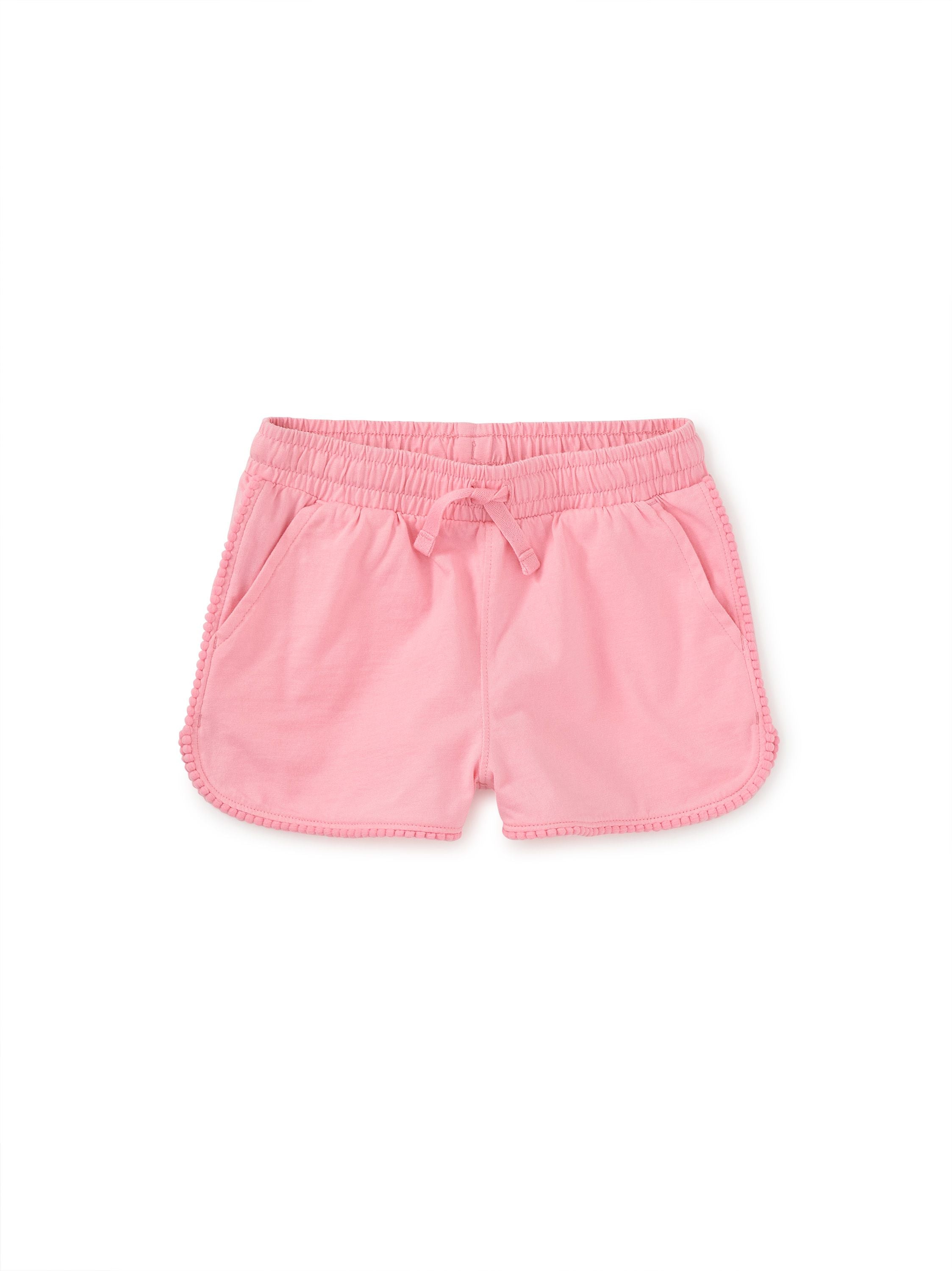 Pom Pom Gym Shorts - Blossom-Little Sprout