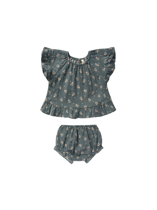 Butterfly Top and Bloomer Set - Morning Glory