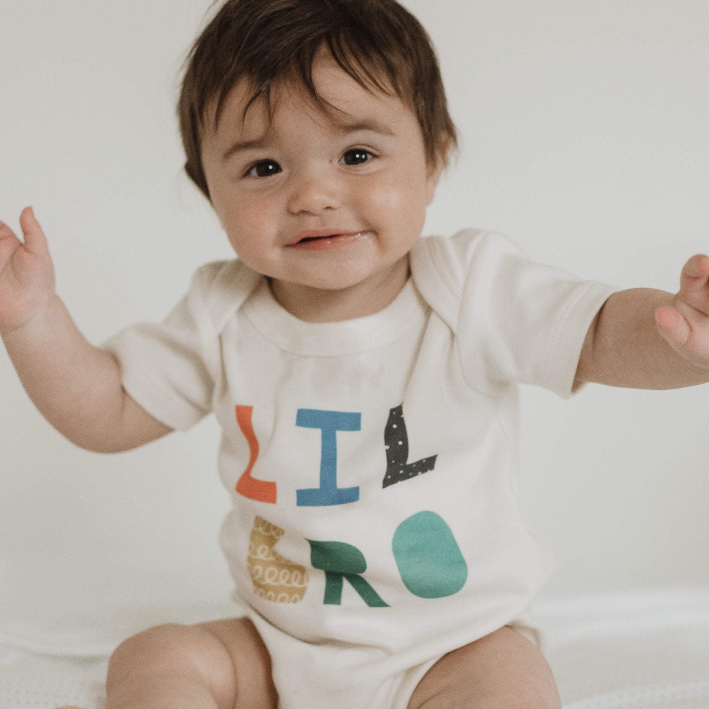 Baby graphic organic bodysuit | lil bro original : Default / 6-9M
