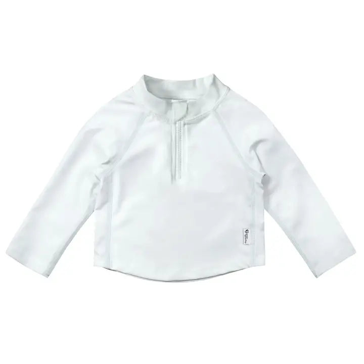 Eco Zip Rashguard - White   6M