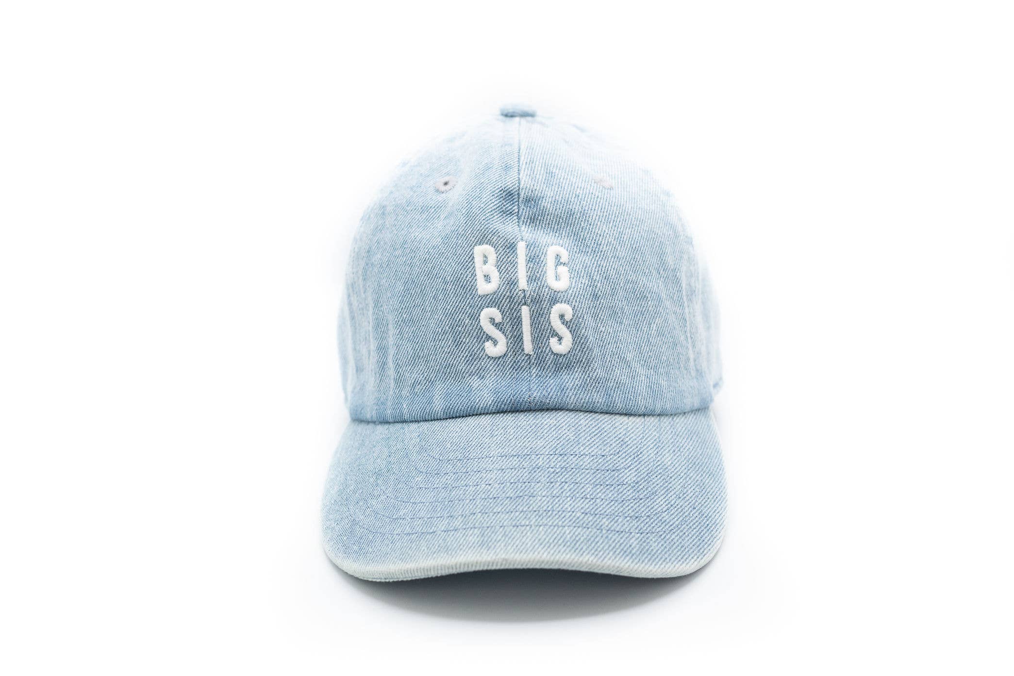 Denim Big Sis Hat: Child (5Y-10Y)-Little Sprout