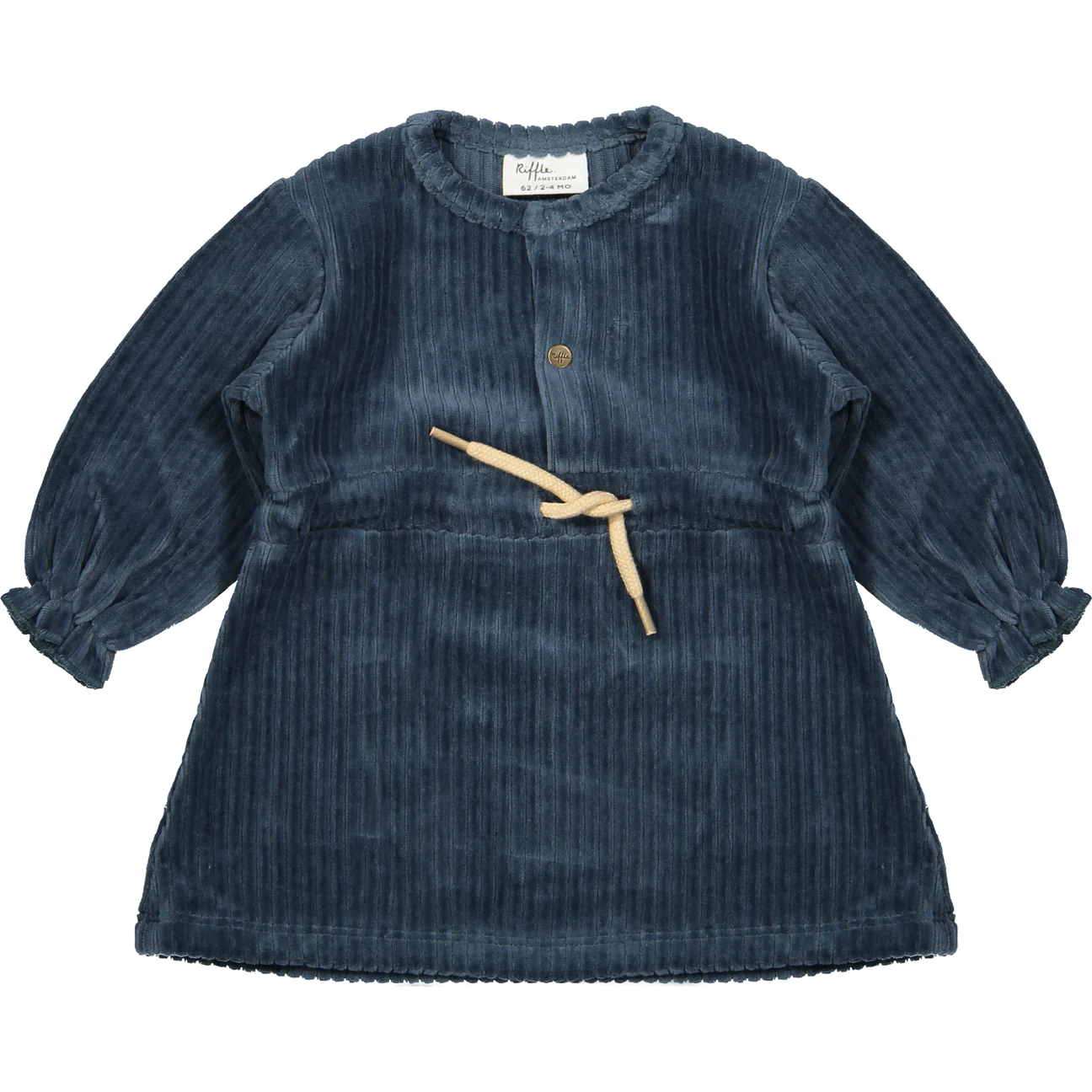 Amalia Baby Dress -Corduroy Rib Blue