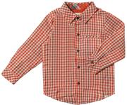 Atwood Woven Shirt - Rust Micro Plaid