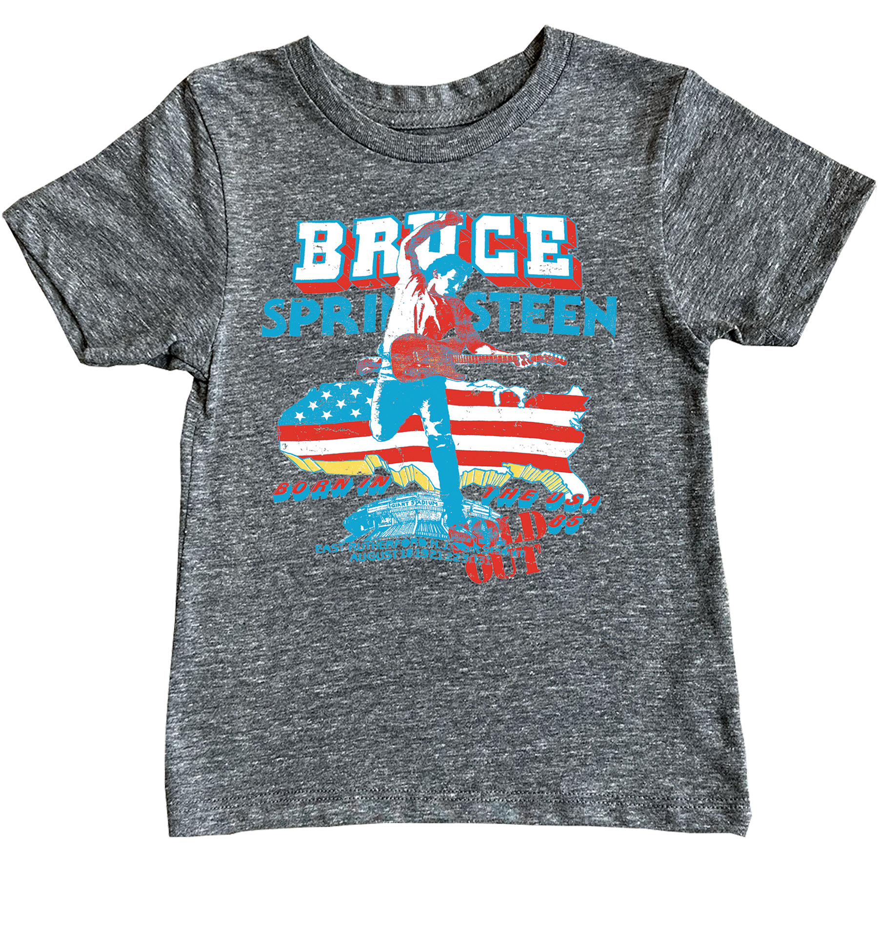 Bruce Springsteen - Born In The USA Grey Tri Blend: 8/9