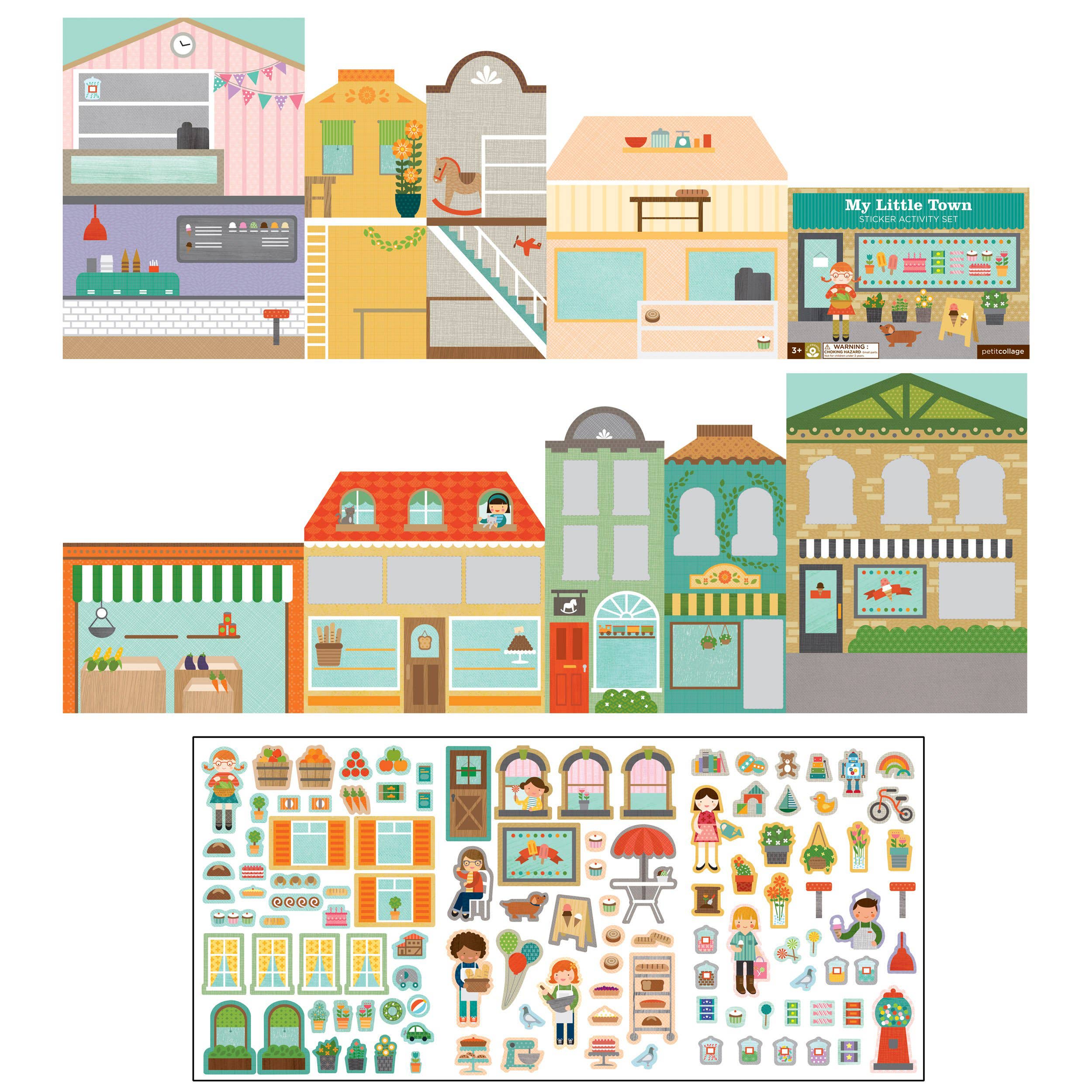 My Little Town Sticker Activity Set-Little Sprout