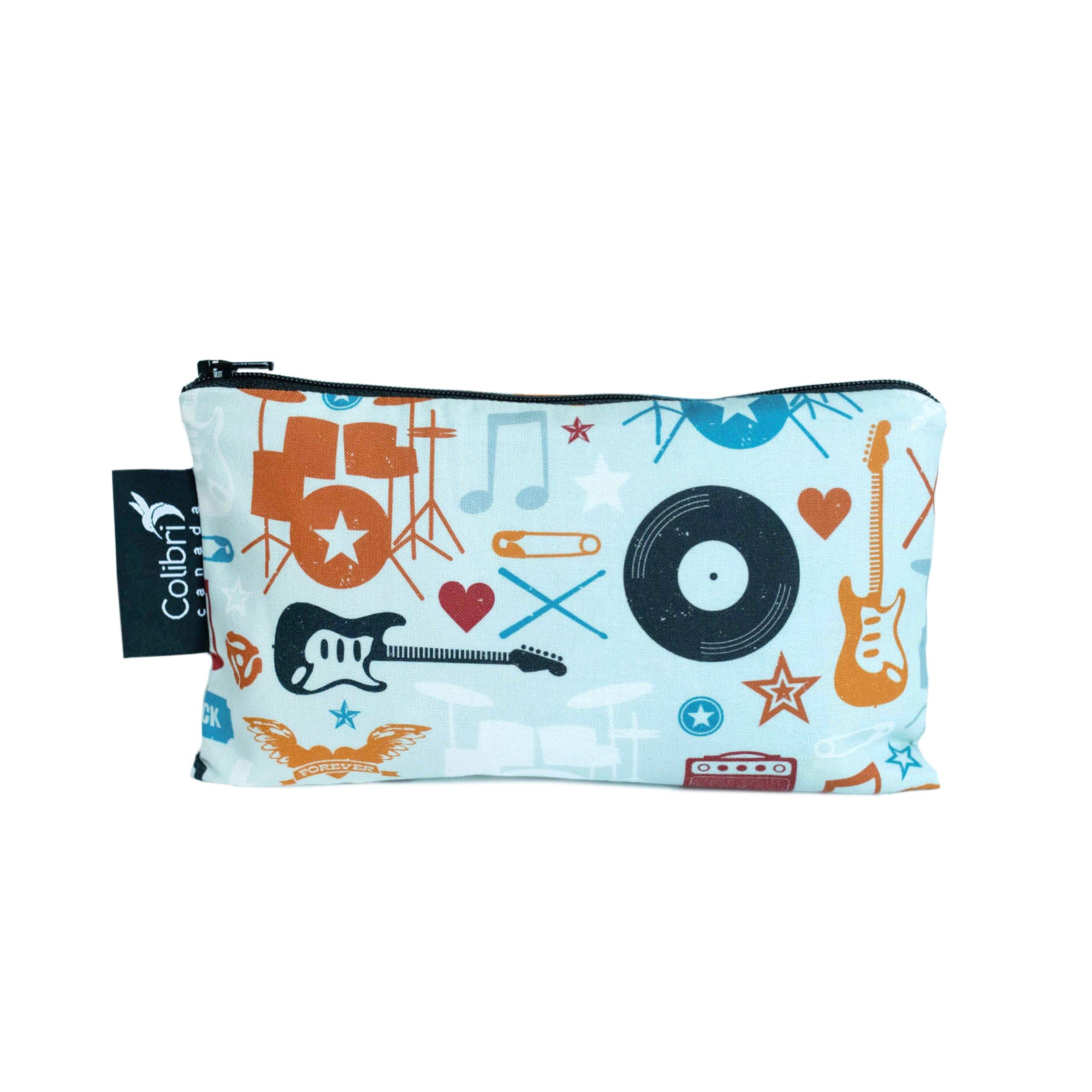 Rock n' Roll Reusable Snack Bag - Medium-Little Sprout