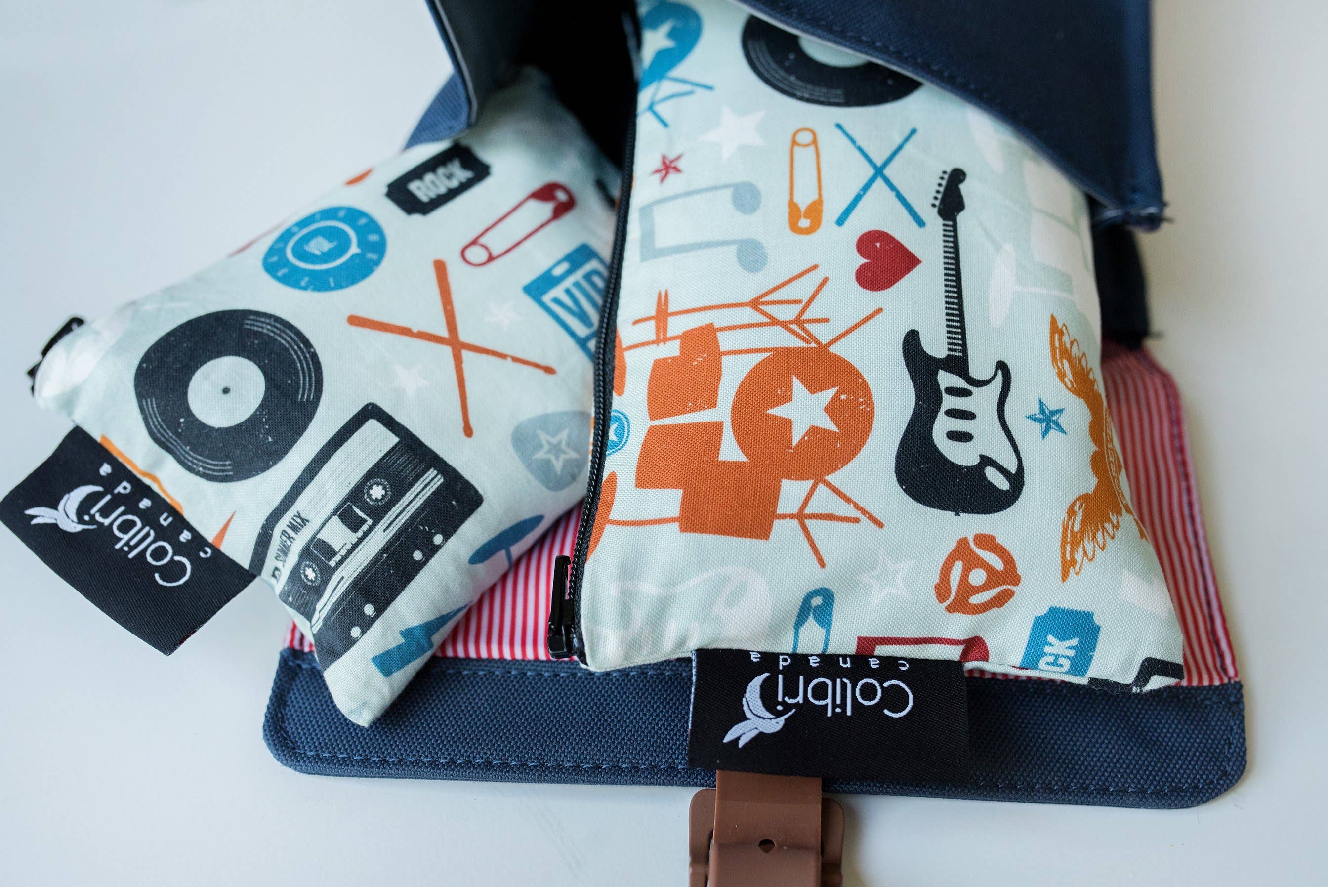 Rock n' Roll Reusable Snack Bag - Medium-Little Sprout