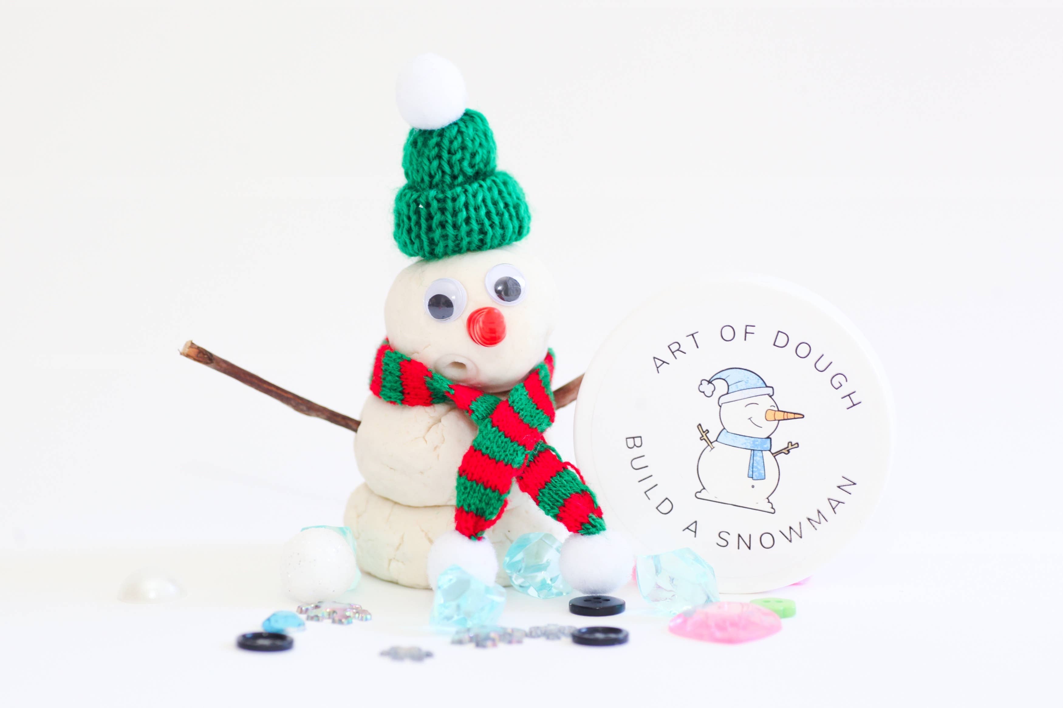 Art of Dough Build a Snowman Little sprout