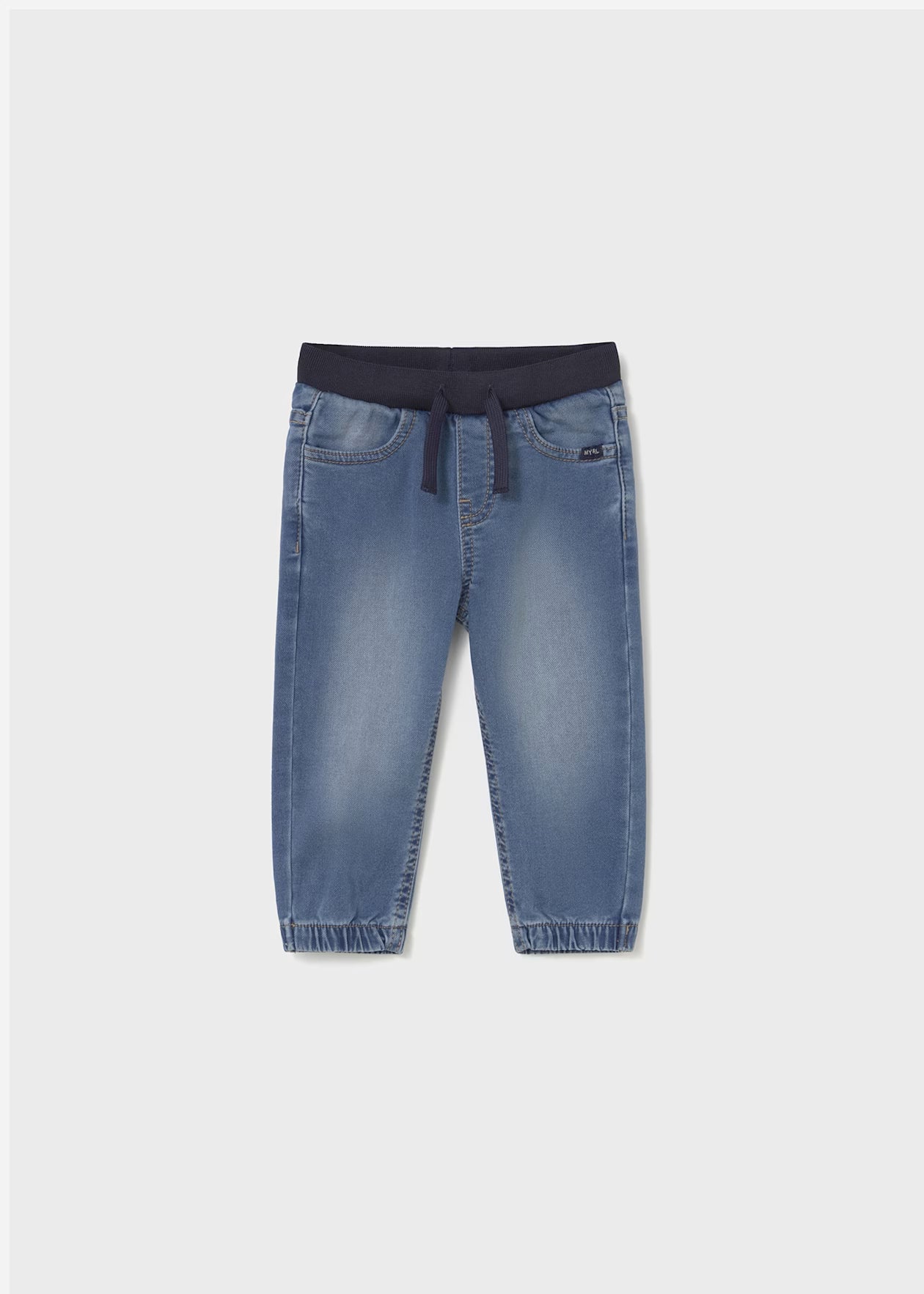 Baby Denim Jogger Pants Medium Wash Little Sprout