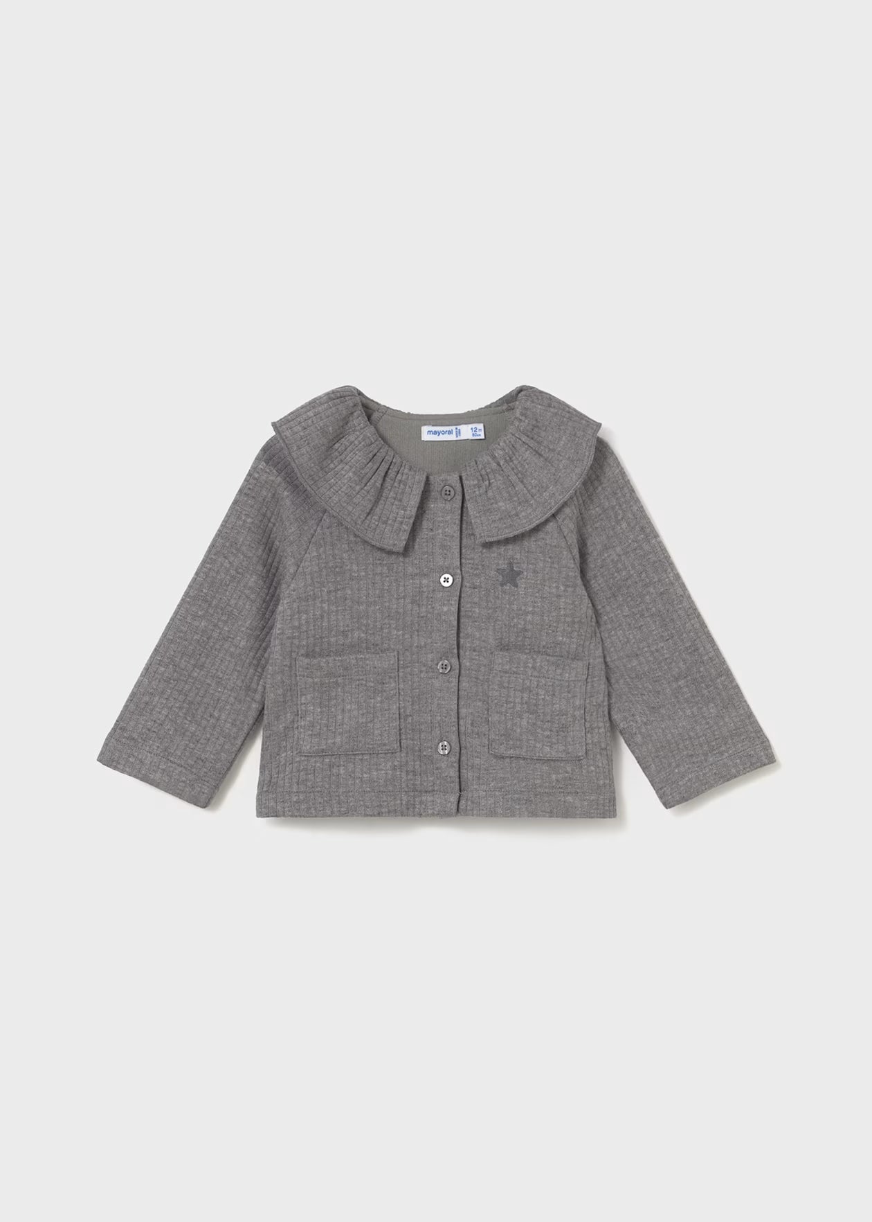 Mayoral Baby Knit Jacket Silver Little Sprout