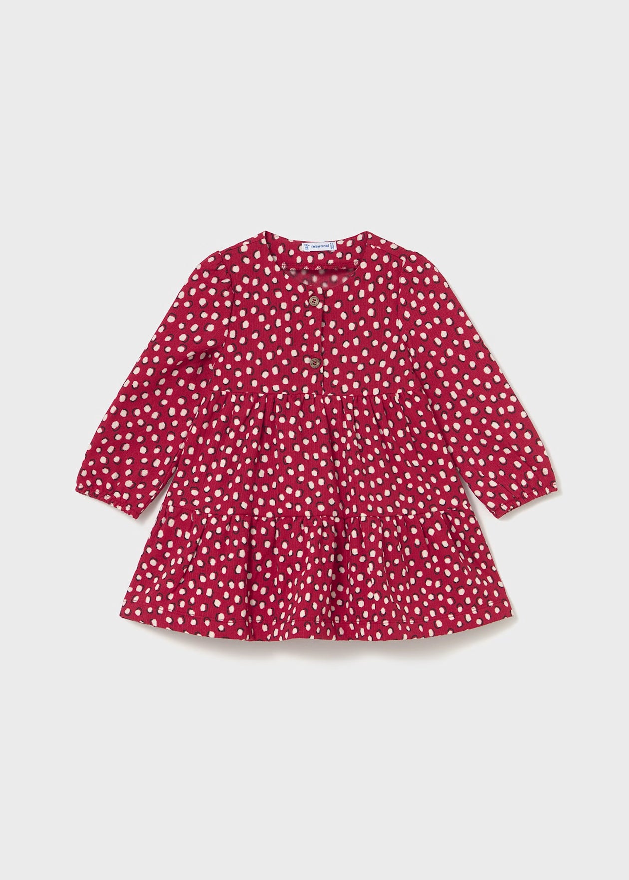 Mayoral Baby Printed Dress Red Little Sprout