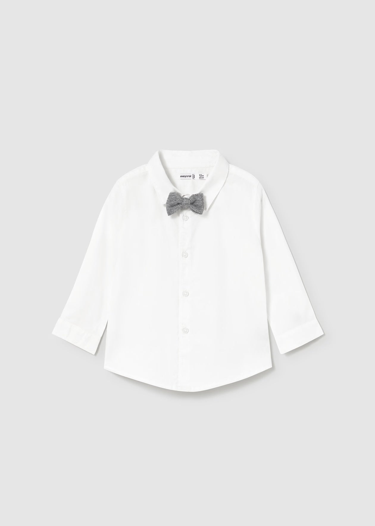 Mayoral Baby Shirt with Bow Tie Little Sprout