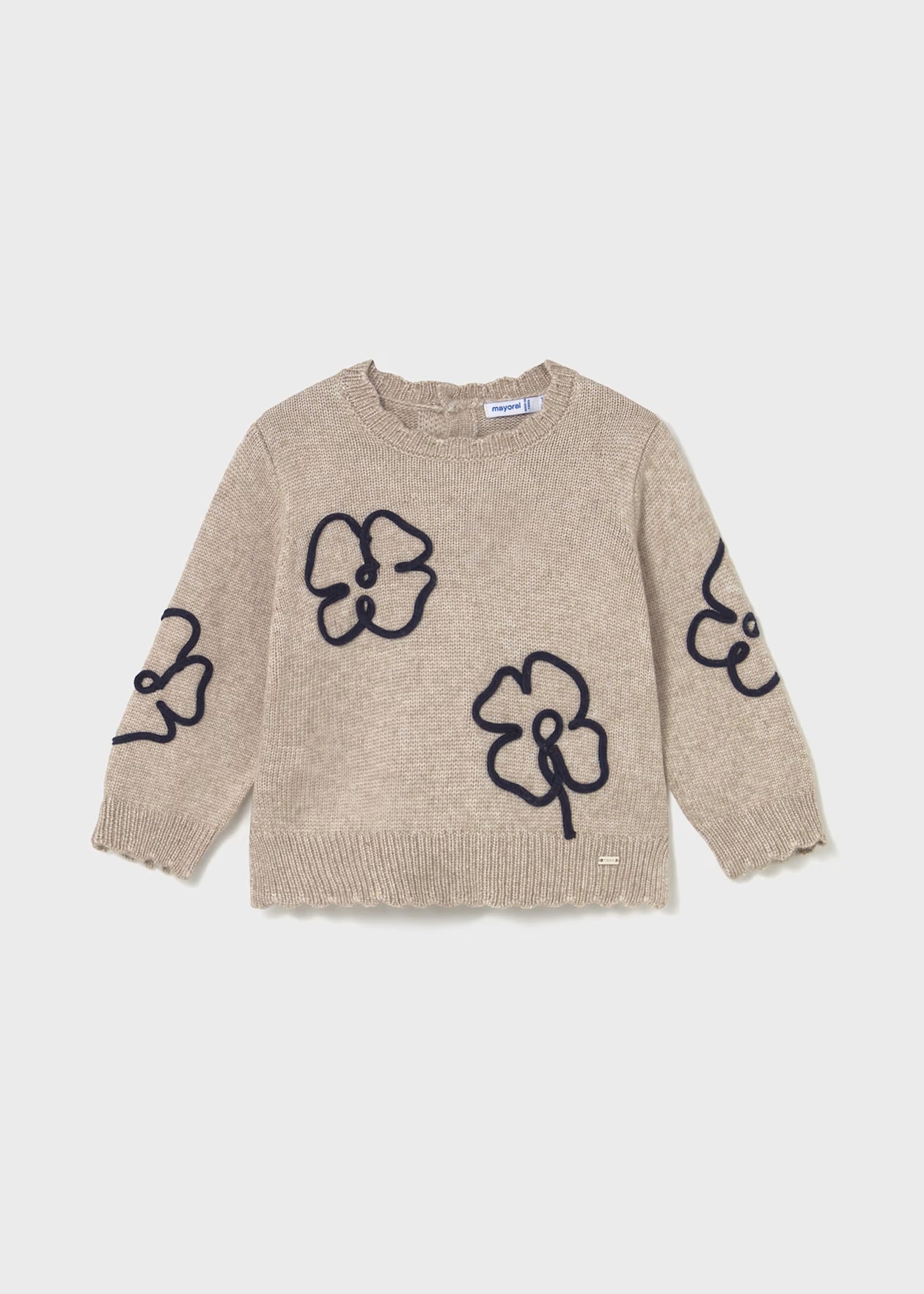 Mayoral Baby Soft Knit Sweater Heather Toffee Little Sprout
