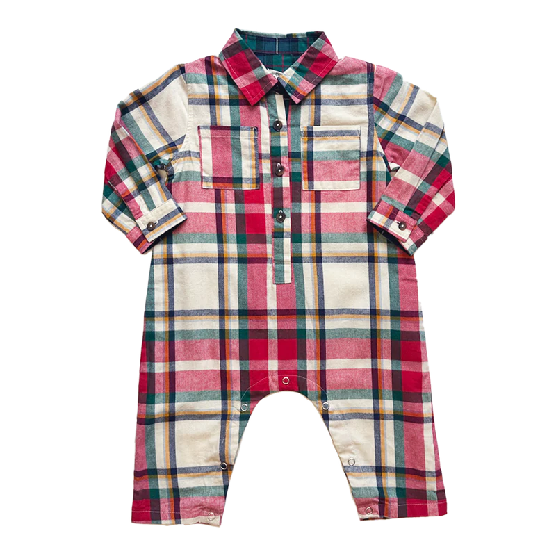 Baby Boys Easton Jumper - Holiday Tartan