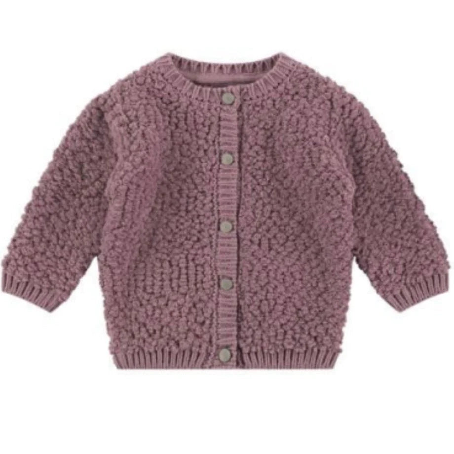 baby girls cardigan aw23 plum