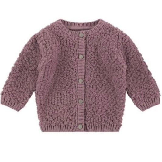 baby girls cardigan aw23 plum