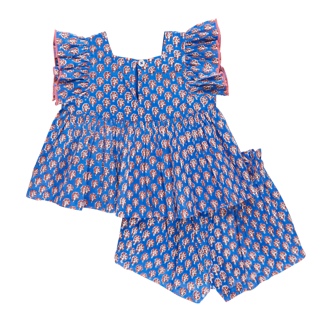 Baby Girl Elsie Two Piece set - Lisbon Ditsy