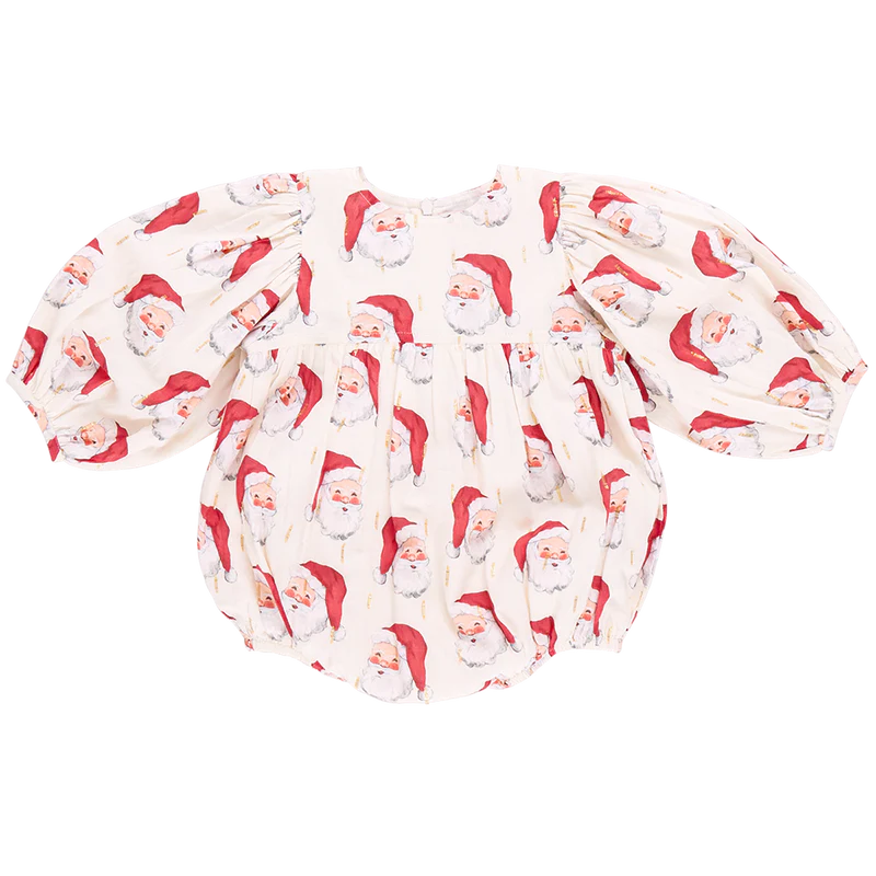 Baby Girls Bea Bubble - Vintage Santas