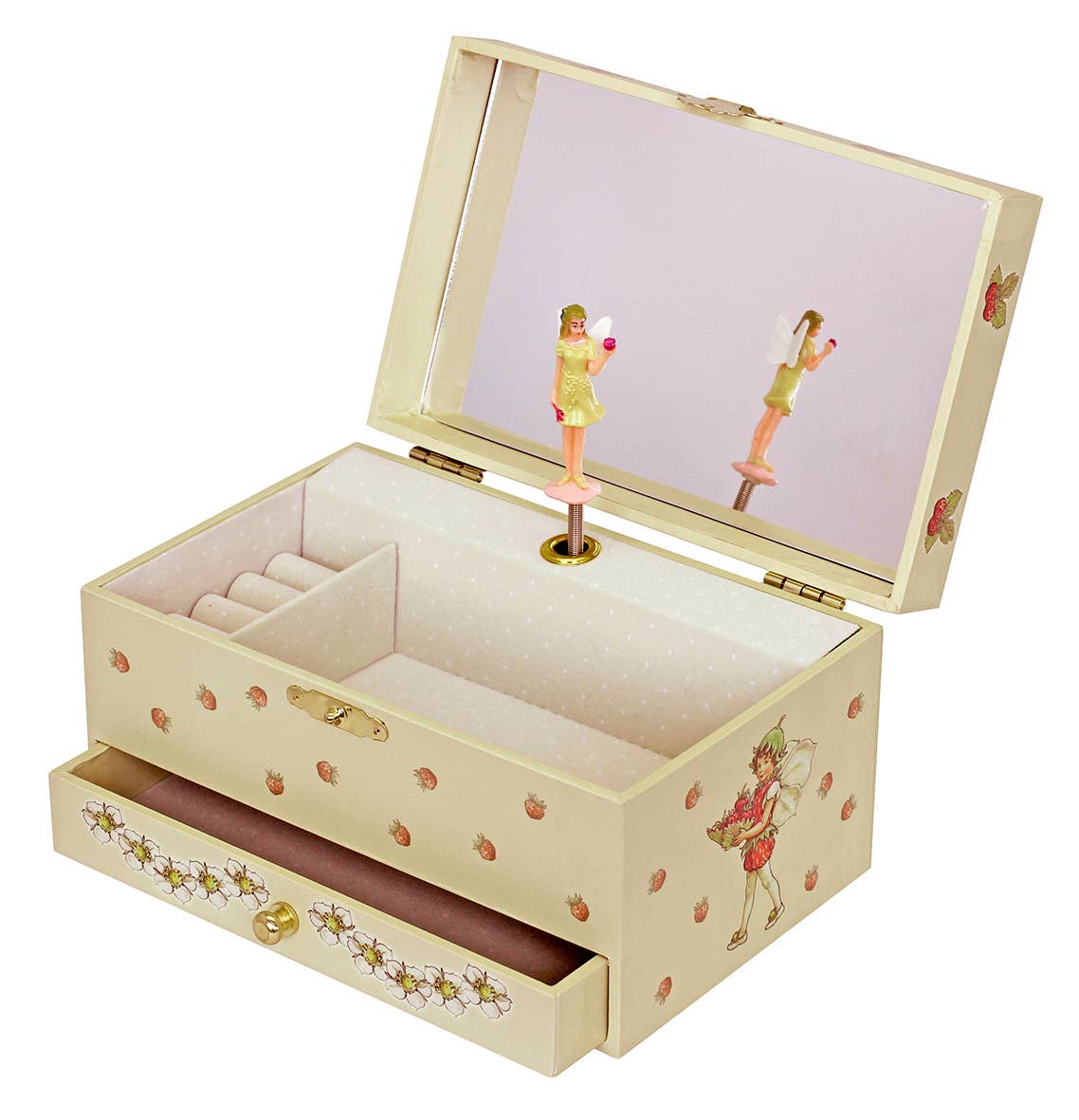 Phosphorescent Musical Jewelry Box Strawberry Fairy - Summer