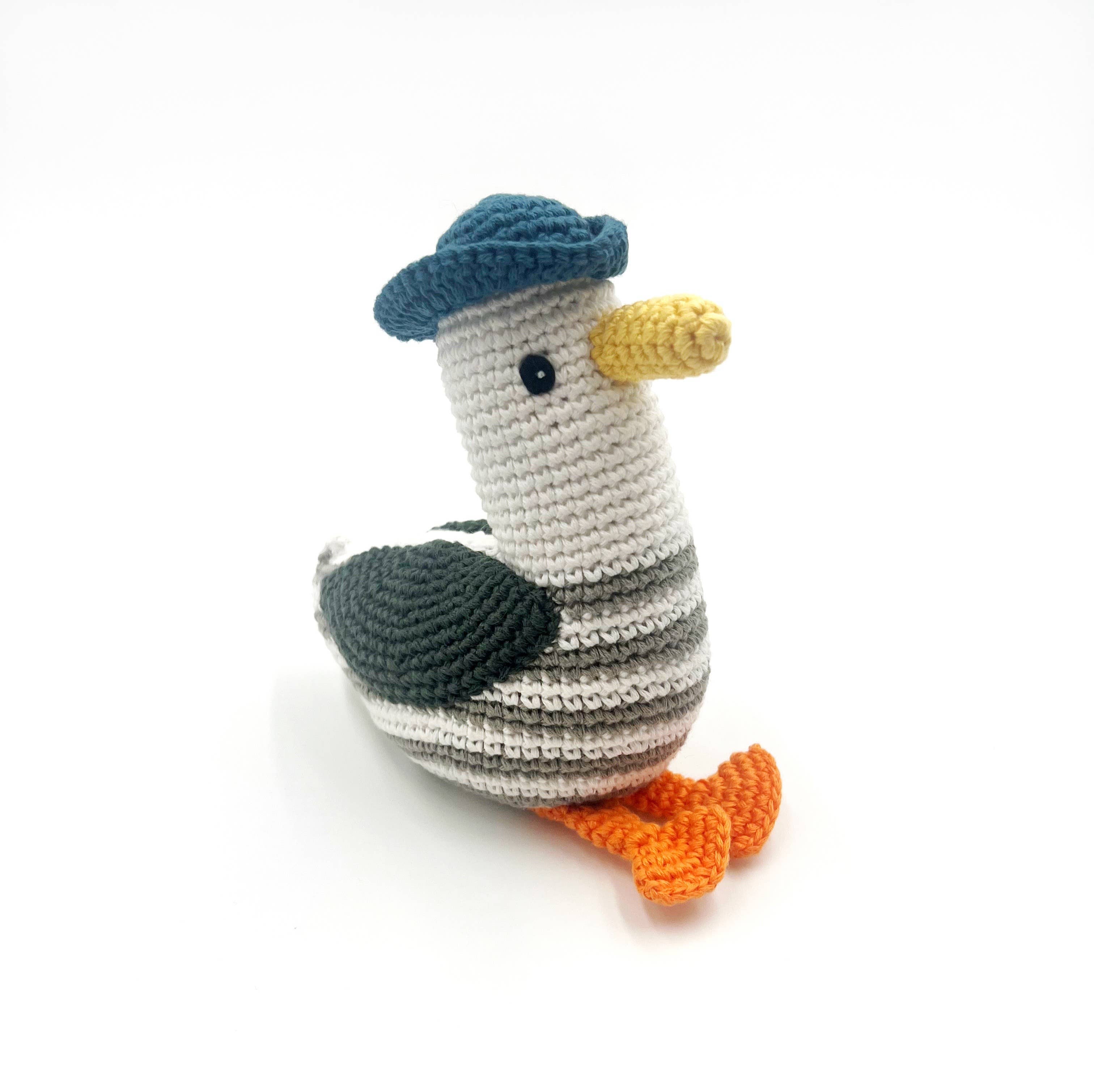 Crochet Seagull Rattle  Little Sprout