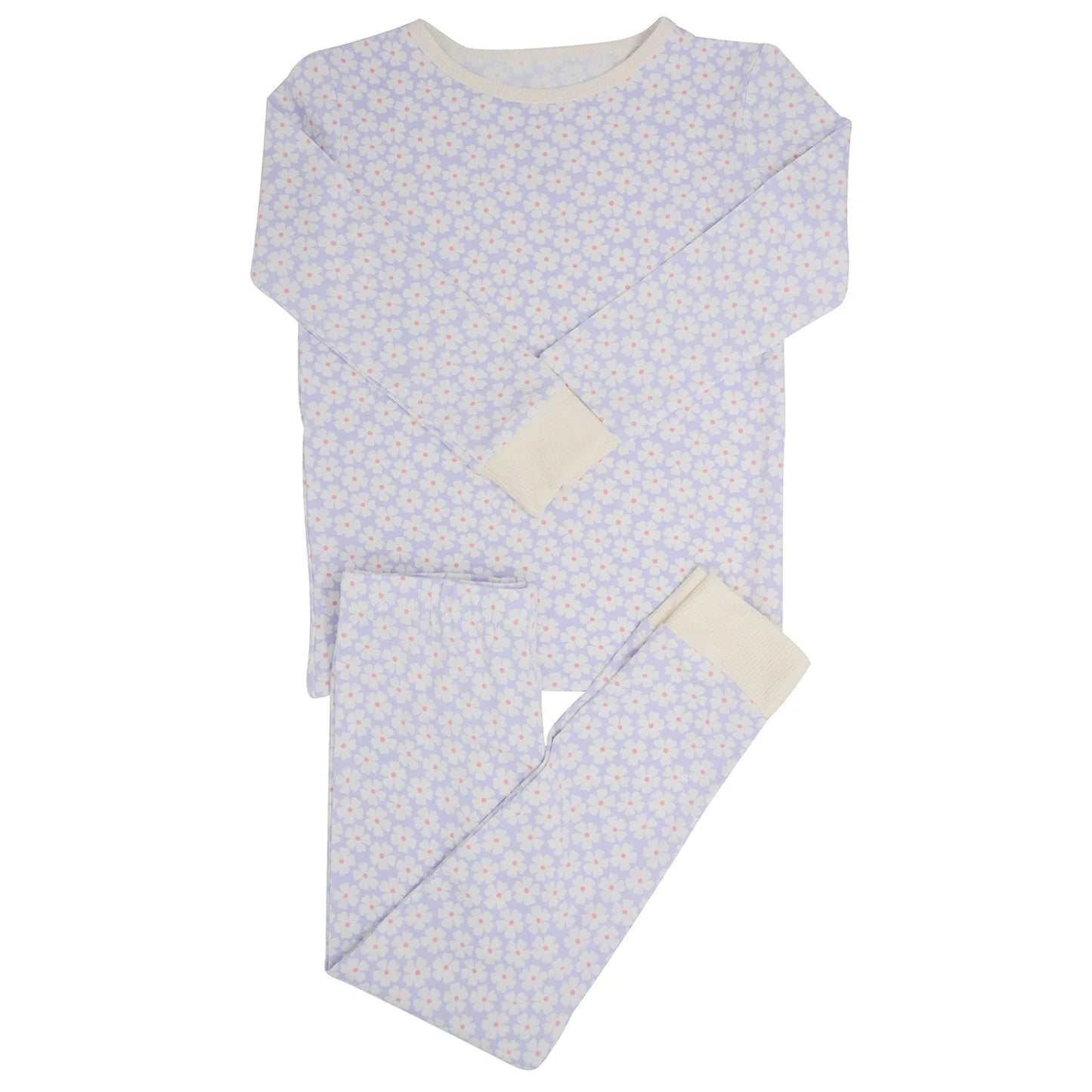 Big Kid Pajama-Long Sleeve Periwinkle