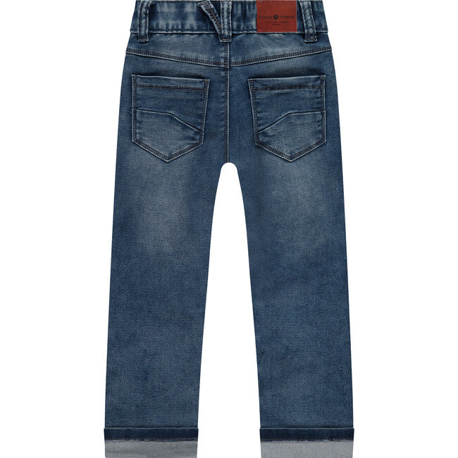 Dark Blue Denim Pants