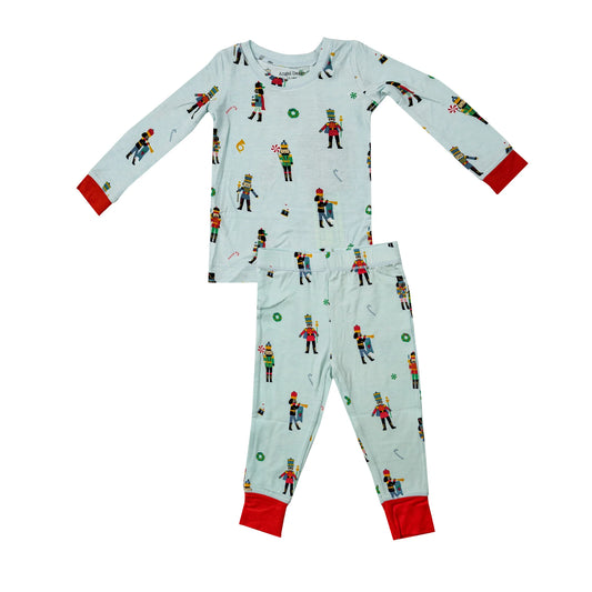 baby LS loungewear set blue nutcracker