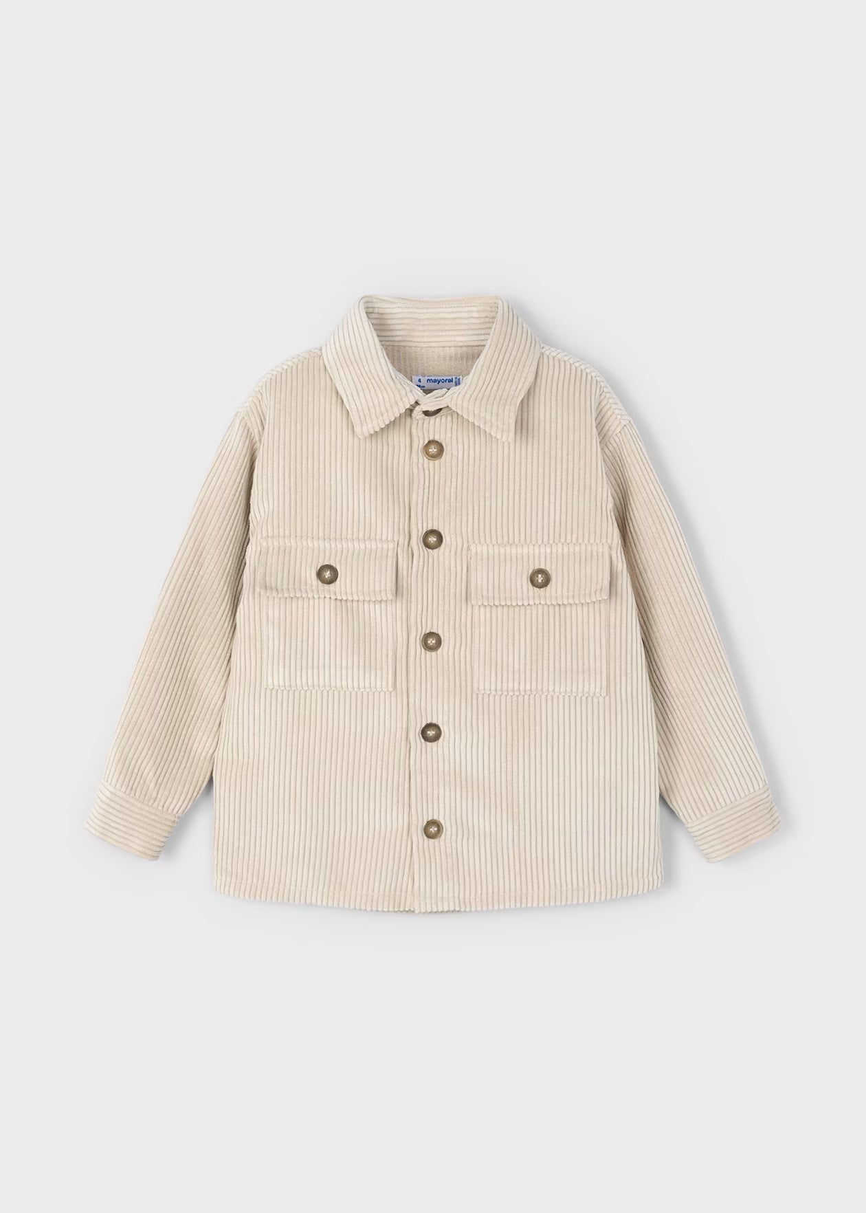 Mayoral Corduroy Overshirt Foam Froth Little sprout