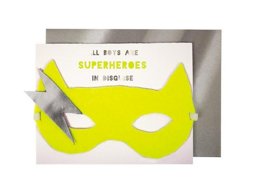 Boy Superhero Birthday Card