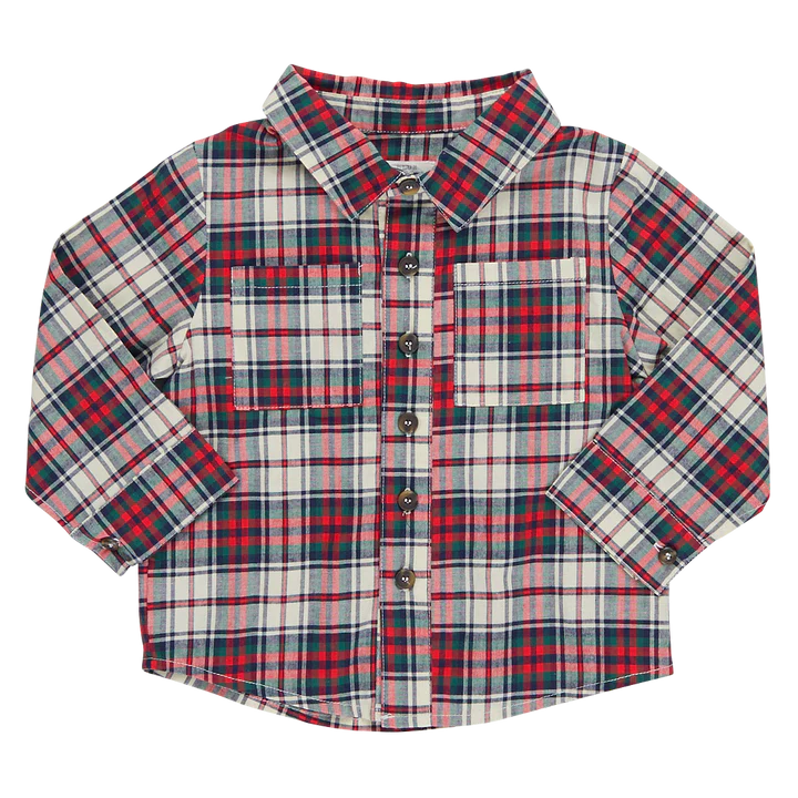 baby boys jack shirt aw23 holly tartan