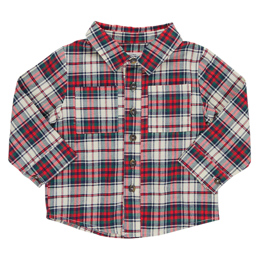 baby boys jack shirt aw23 holly tartan