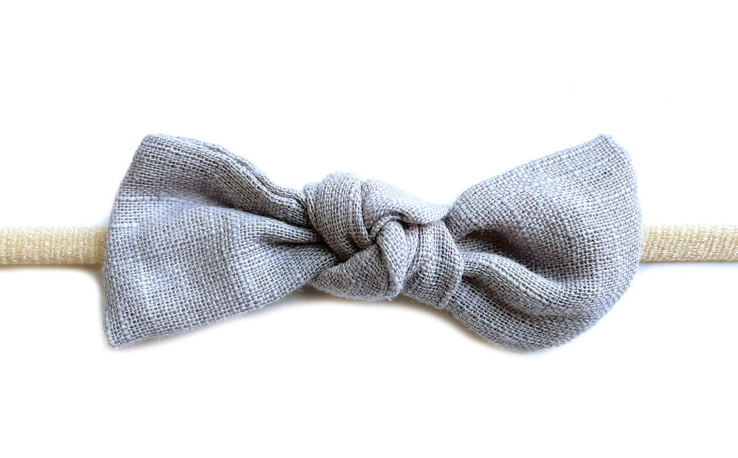 Baby Headband Cute Little Megan Tie Knot Bow Knot For Infant: Wheat