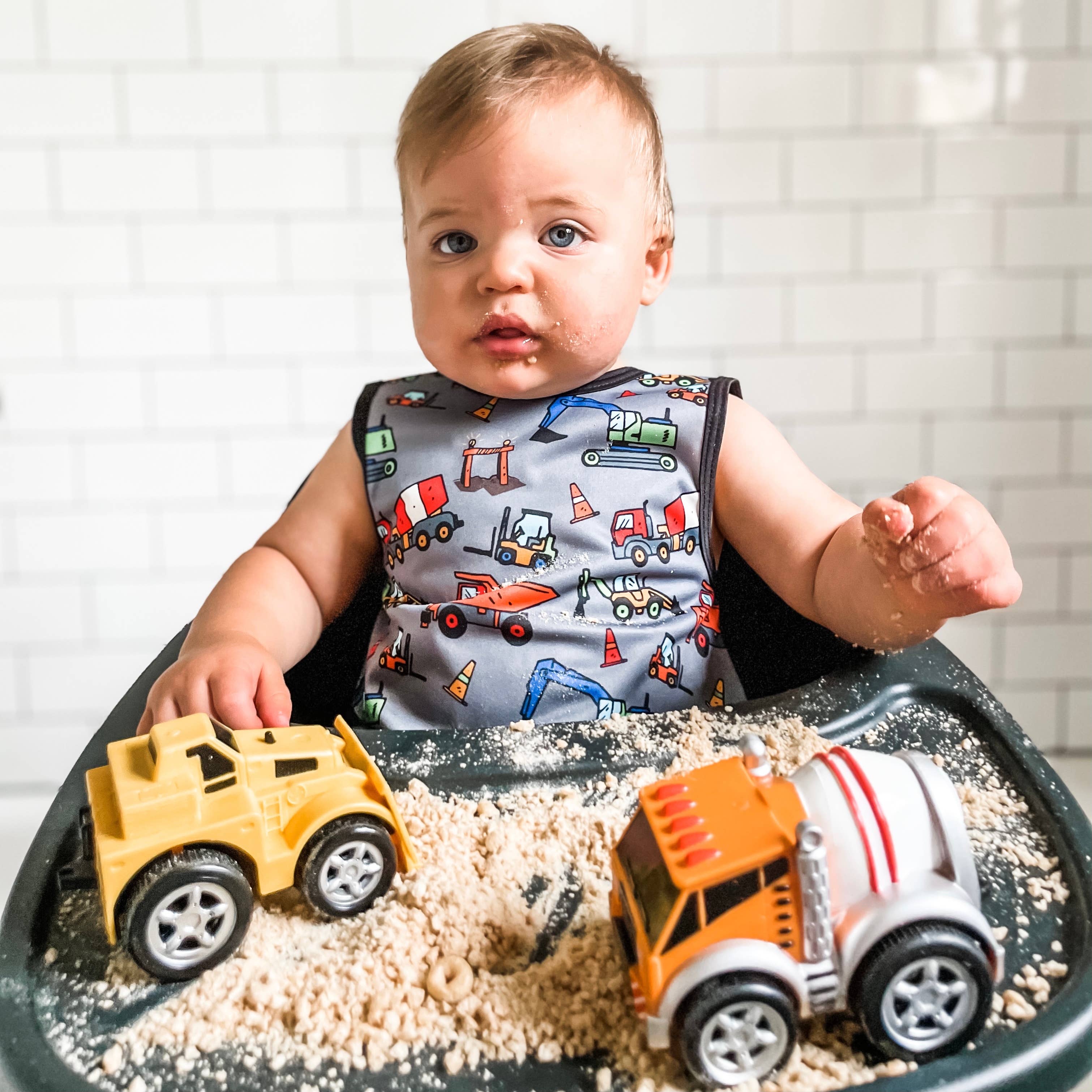 Construction Zone Bapron: Toddler (6m-3T)