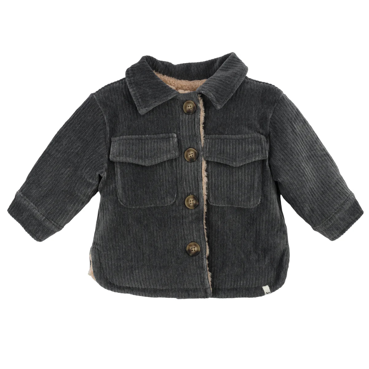 Corduroy with Snowdrift Jacket - Charcoal