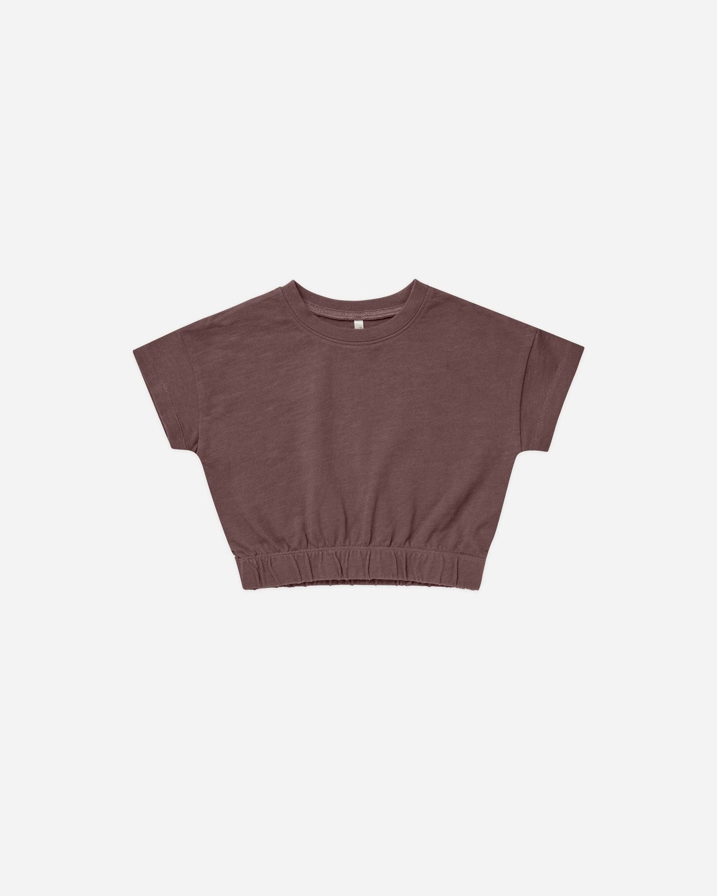 Cinched Jersey Tee - Plum