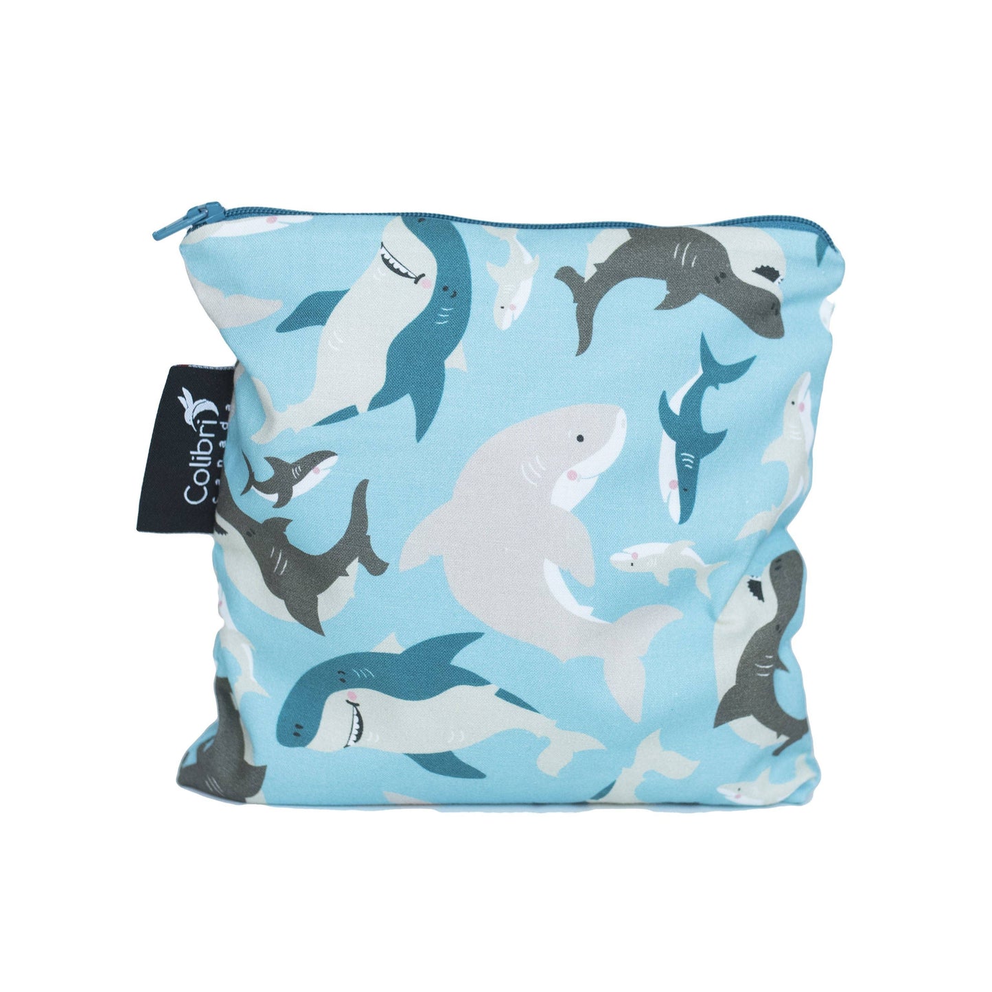 Sharks Reusable Snack Bag - Large