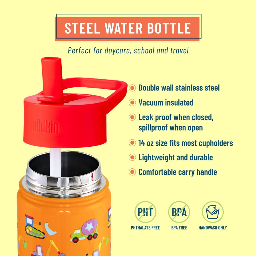 Under Construction 14 oz Steel Bottle-Little Sprout