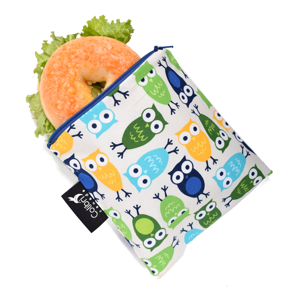 Owls Reusable Snack Bag - Large-Little Sprout