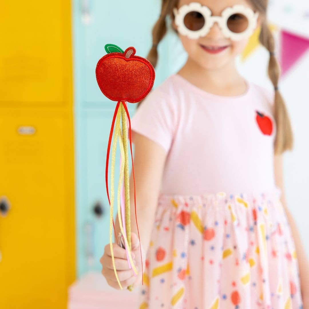 Apple Wand - Dress Up - Back To School Kids Wand-Little Sprout