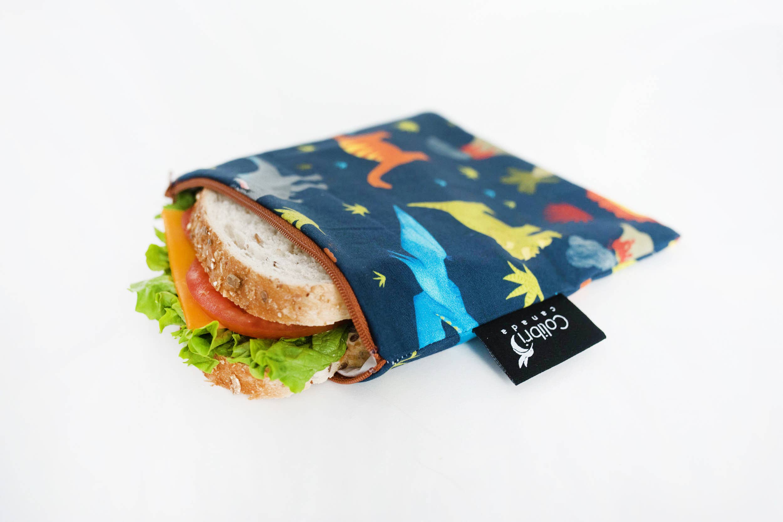 Dinosaurs Reusable Snack Bag - Large-Little Sprout